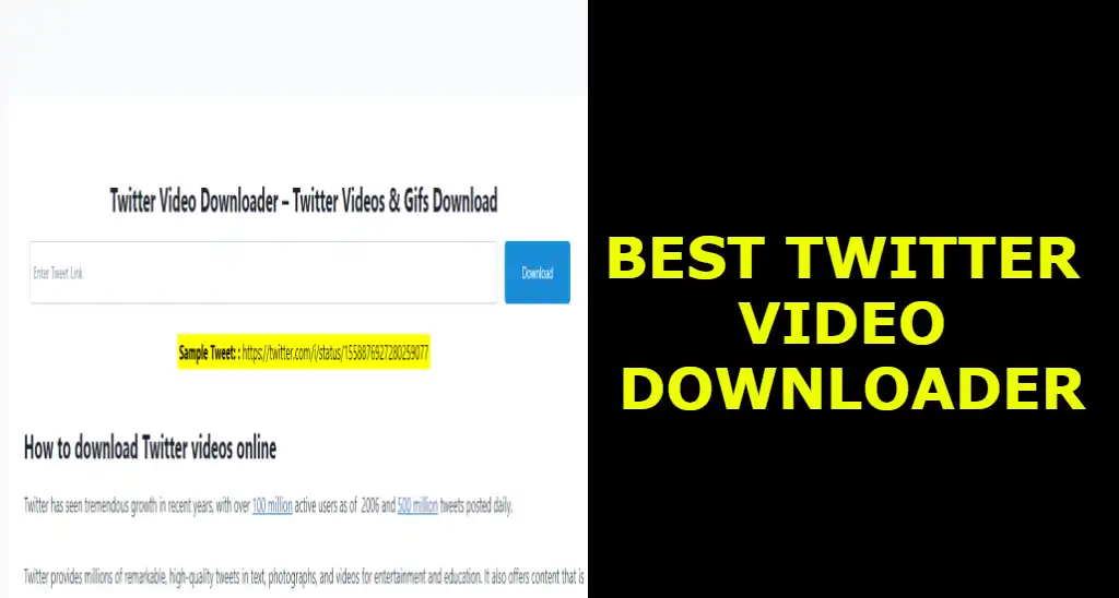 best twitter video downloader