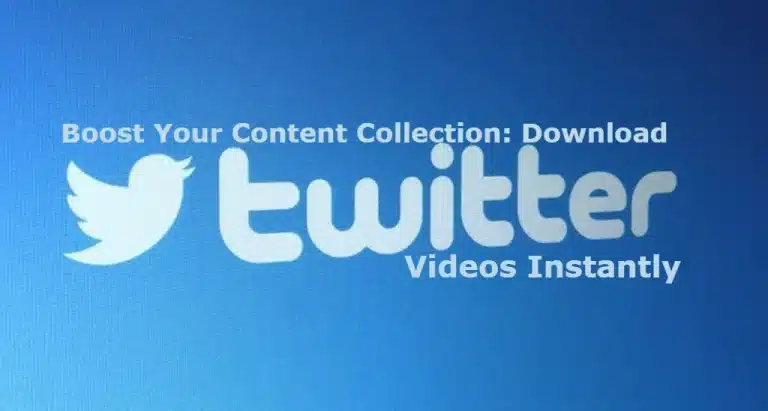 Boost Your Content Collection: Download Twitter Videos Instantly